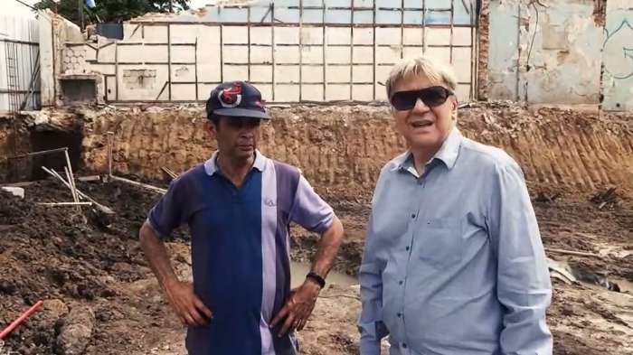 Colocação do primeiro tijolo da Sede Própria - Novo Templo